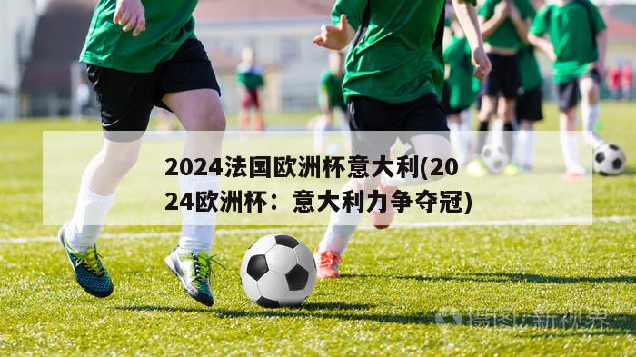 2024法国欧洲杯意大利(2024欧洲杯：意大利力争夺冠)