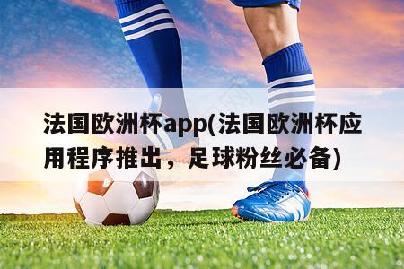 法国欧洲杯app(法国欧洲杯应用程序推出，足球粉丝必备)